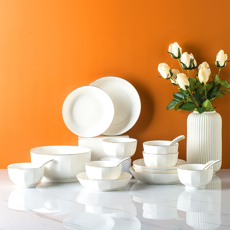 菲米生活 唯金時(shí)代陶瓷餐具套裝家用簡(jiǎn)約禮品FMTC2113喬遷新居送禮 批發(fā)定制